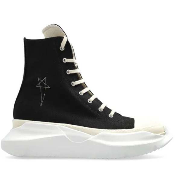 Rick Owens DRKSHDW High Top Sneakers Canvas Platform Shoes - Picture 1 of 14